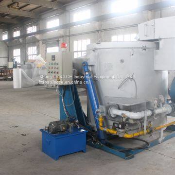Flip aluminum melting furnace