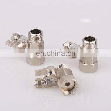 1/4" Intubation 1/2" thread into the water three way mini ball valve for Water Purifier