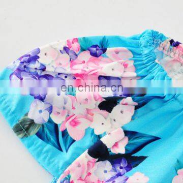 Cute Design Flutter Sleeve Infant Body Suit Flower Printed Newborn Baby Romper photo-4