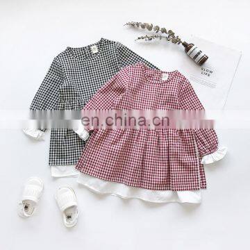 2020 spring new girls skirts forest line plaid dress doll skirt foreign trade children's clothing