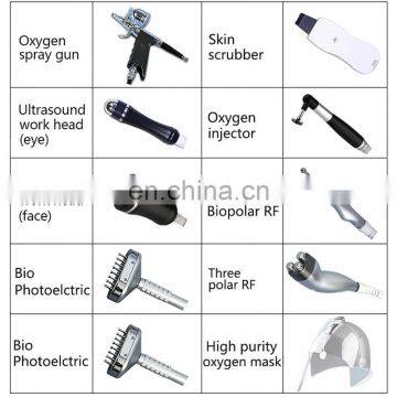 10 in 1 Water Jet Peel BIO Face Liting Ultrasonic Skin Rejuvenation Oxygen Dome Machine photo-6
