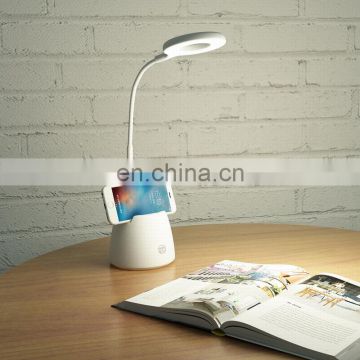 2020 New Battery operated table lamps Eye protection learn reading Touch switch to pen holder with lamp