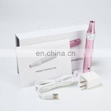 3 Color Derma Pen Electric Machine Five Stage Charging Micro Needle Beauty Instrument photo-4