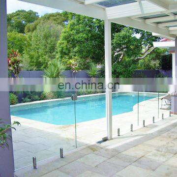 Factory custom temered laminated swimming pool outdoor glass