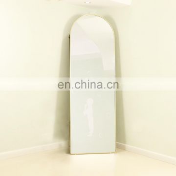 Gold Decorative Framed Arched Floor  Mirror