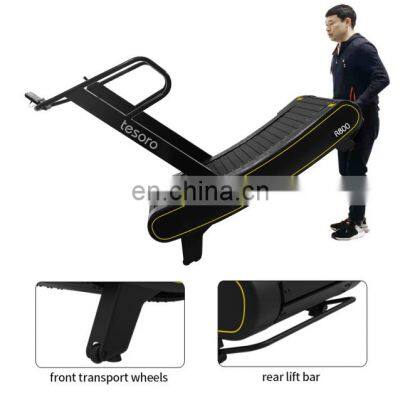 Wholesale Unpowered Curved Treadmill and Lowest Noise Self-unpowered Treadmill Running Machine Home Fitness Equipment