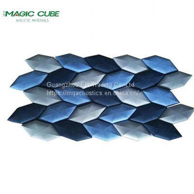 3D acoustic wall panel