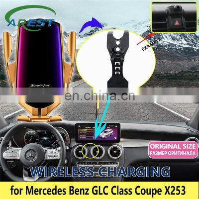 Car Mobile Phone Holder for Mercedes Benz GLC Class Coupe X253 C253 2016 2017 2018 2019 2020 GLC200 GLC220 GLC300 Accessories