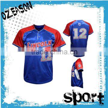 Wholesale custom dry fit baseball jersey baseball jersey with American flag