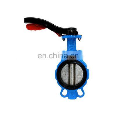 Tyco Valve Factory Price Ductile Cast Iron Wafer Manual Butterfly Valves