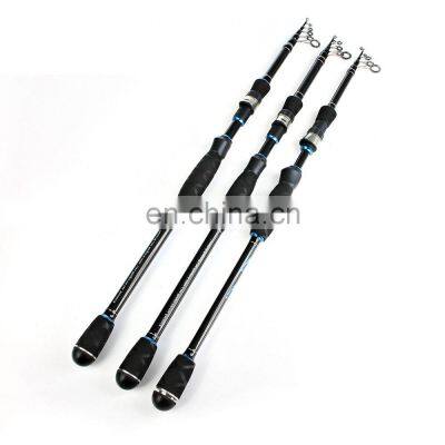 2.1m 2.4m 2.7m Carbon fiber retractable lure fishing rod