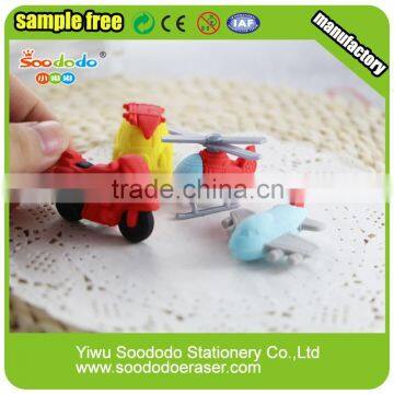 Car set shape 3D harmless erasers