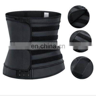 Прямые продажи от завода. Женский корсет, пояс для потоотделения, комбинезон, латексный спортивный пояс, корсет для тела с тремя рядами пряжек photo-2