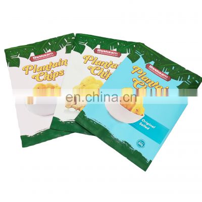 Custom logo Food grade biodegradable plastic packaging bag heat sealing back sealed Nitrogen patoto chips packing bag