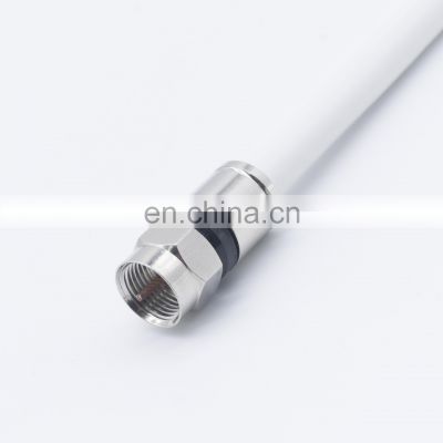 75 ohm coaxial cable Bare Copper conductor PVC Jacket shield cable rg6 Coaxial Cable RG6