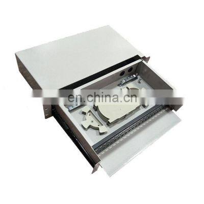 FTTH 19 Inch Slide Rail Rack Mount Drawer 8 12 24 48 96 144 Port Distribution Box Fiber Optic Patch Panel