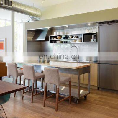 Cheap Modern Stainless Steel Furniture Set Kitchen Cabinet photo-5