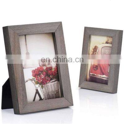 Custom logo and color natural wood picture frame photo frames home decoration