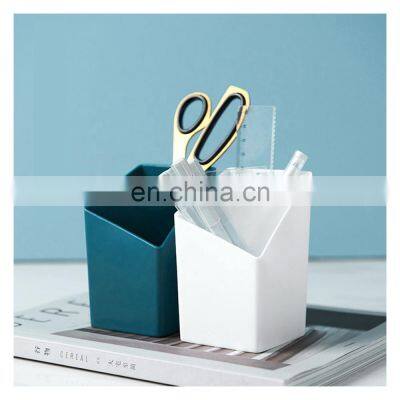 Square Pencil Cups Desktop Makeup Brush Storage Organizer for School Office Home Desk Supplies photo-4