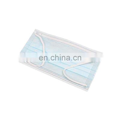 Factory hot sale 3 layer earsloop medical disposable non woven mask for adult