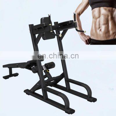 Knee Raise Up Gym Equipment Commercial Sport Equipment Steel Black Abdominal Knee Up Dip