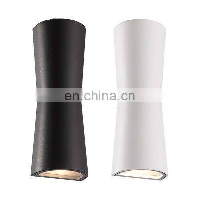 Modern up down wall surfaced double head die-casting aluminum customized color waterproof outdoor wall lamps up down wall light