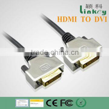 10ft dual to dvi male video digital cable for LCD