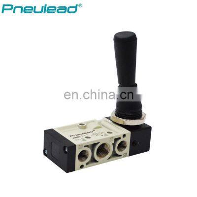 VBN Series 2 Position 5 Way Hand Valve Pneumatic Air Hand Control Manual Solenoid Valve photo-2