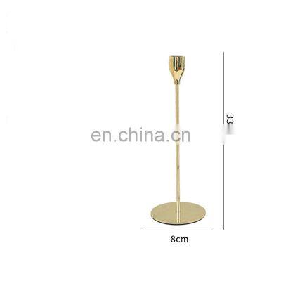 Wholesale Chandelier Bougeoir Nordic Iron Candlestick Wedding Decorations Metal Candle Holders for Decoration Mariage
