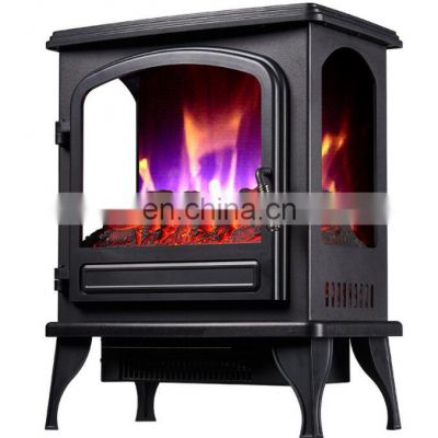 Ecological Bellows Classical Tall Dark Built Simple Electric Patio Fireplaces