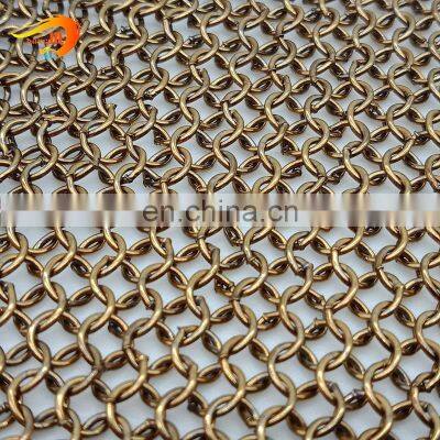 Decorative curtain professional supplier chain link ring mesh