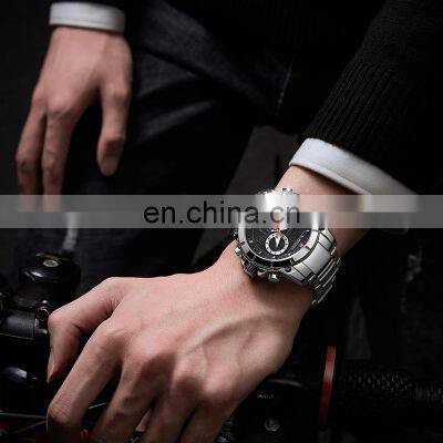 NAVIFORCE 9163 Sport Double Display Quartz Movt Wrist Watch Stainless Steel Luminous 2022 Watches Bling Watches Luxury photo-5