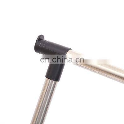 Factory Direct Sell Adjustable Double Pole Rod Stiness Steel Garment Rack Rolling Clothes Organizer photo-5