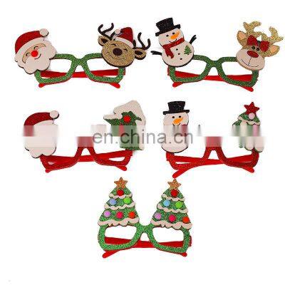 Santa Claus Xmas Tree Elk Glasses Frame Christmas Xmas Cute Cartoon Glasses Frame Christmas Gifts for Kids photo-2