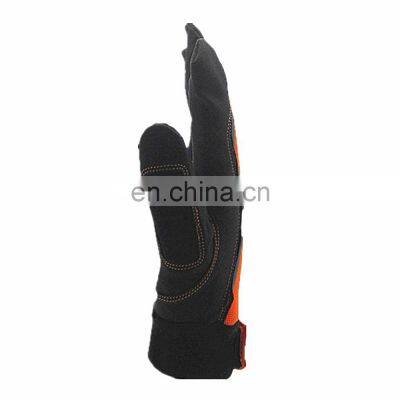 Sewing Mechinest Work Glove/fishing Hand Glove/racing Glove Mechanic Gloves Full Fingers Synthetic Leather Red SONICE3032 CN;JIA photo-2