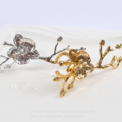 Plum Blossom Iron Metal Napkin Ring Napkin Buckle For Wedding photo-4
