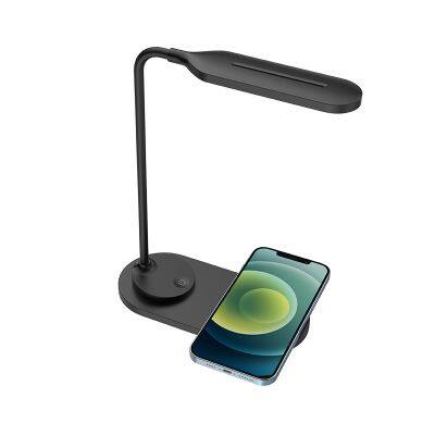 2 in 1 Multi Function Desk Lamp Wireless Charger Foldable LED Lamp 10W Quick Charging Lamp Wireless Charger