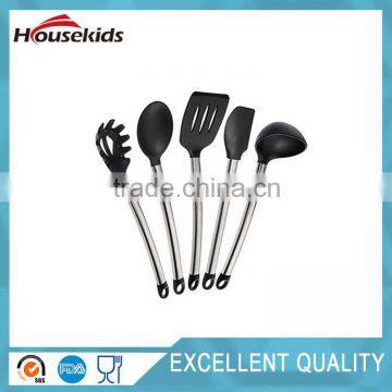 Kitchenware Stainless Steel Kitchen Utensils 5 Piece Silicone Cooking