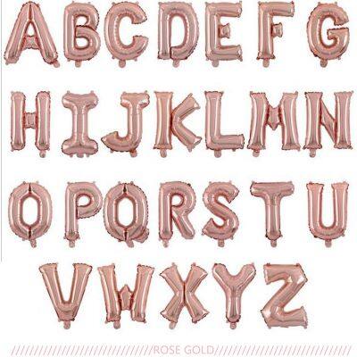 16 Inch Letters Balloons Baby Girl Boy Birthday Aluminum Foil Balloon Letters A-Z Set Festival Event Party Decoration Balloons