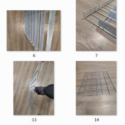 Warehouse Standard Size Flare Waterfall Welded Galvanized Steel Metal Storage Wire Mesh Decking for Pallet Racking photo-3