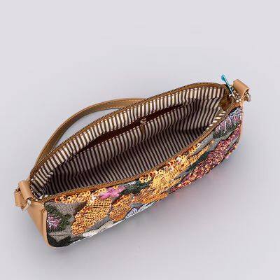 Sequined Embroidered Shoulder Bag photo-4