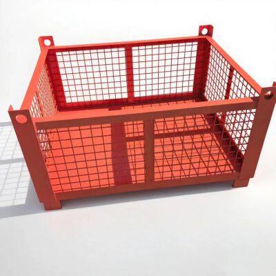 Heavy metal storage box scrap box transport iron box stackable turnover box foldable turnover box