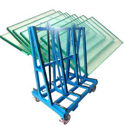 Plate Glass Transport Vehicle Storage Rack Wood Panel Transfer Trolley