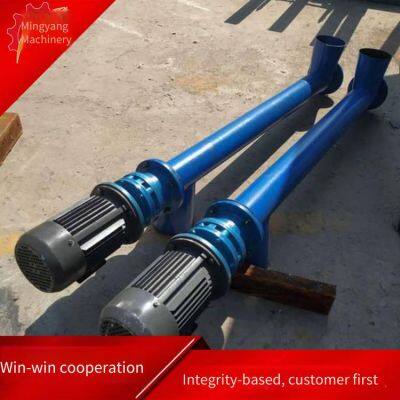 Mobile Lifting Screw Feeder, Fertilizer Auger Elevator, Round Tube Granular Iron Tube Feeder photo-2
