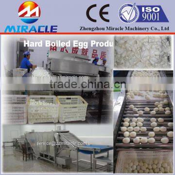 Hard boiled egg production line/Cooked egg processing peeling shell machines