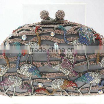 crystal clutch bags,zinc alloy from casting