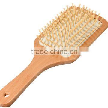 2015 new custom wooden paddle hair brush wholesale