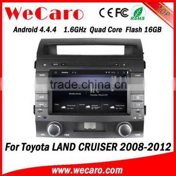 Wecaro WC-TL8013 8" Android 4.4.4 car stereo 2 din for toyota land cruiser cd player radio gps 2008-2012