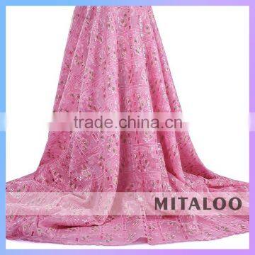 Mitaloo Handcut Organza Lace Polyester Lace with Sequins MOG164