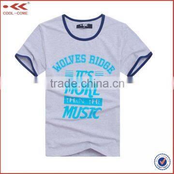 Custom Cotton T shirt , Breathable White T shirt Printing , Blank 100% Cotton T shirt Men